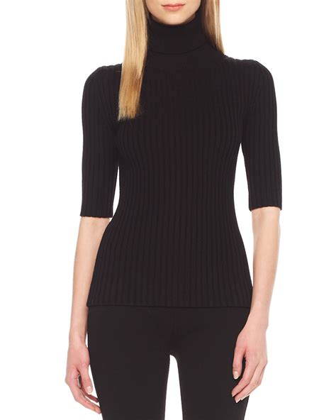 michael kors short sleeve turtleneck|The Perfect Women's Designer Sweaters .